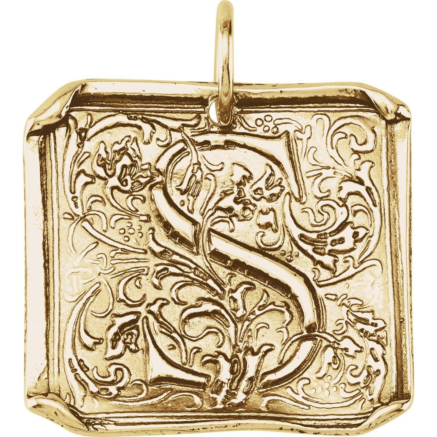 14 kt or 925 sterling silver Gold Pendant Choice Choose initial