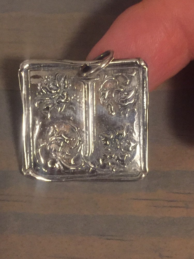 14 kt or 925 sterling silver Gold Pendant Choice Choose initial