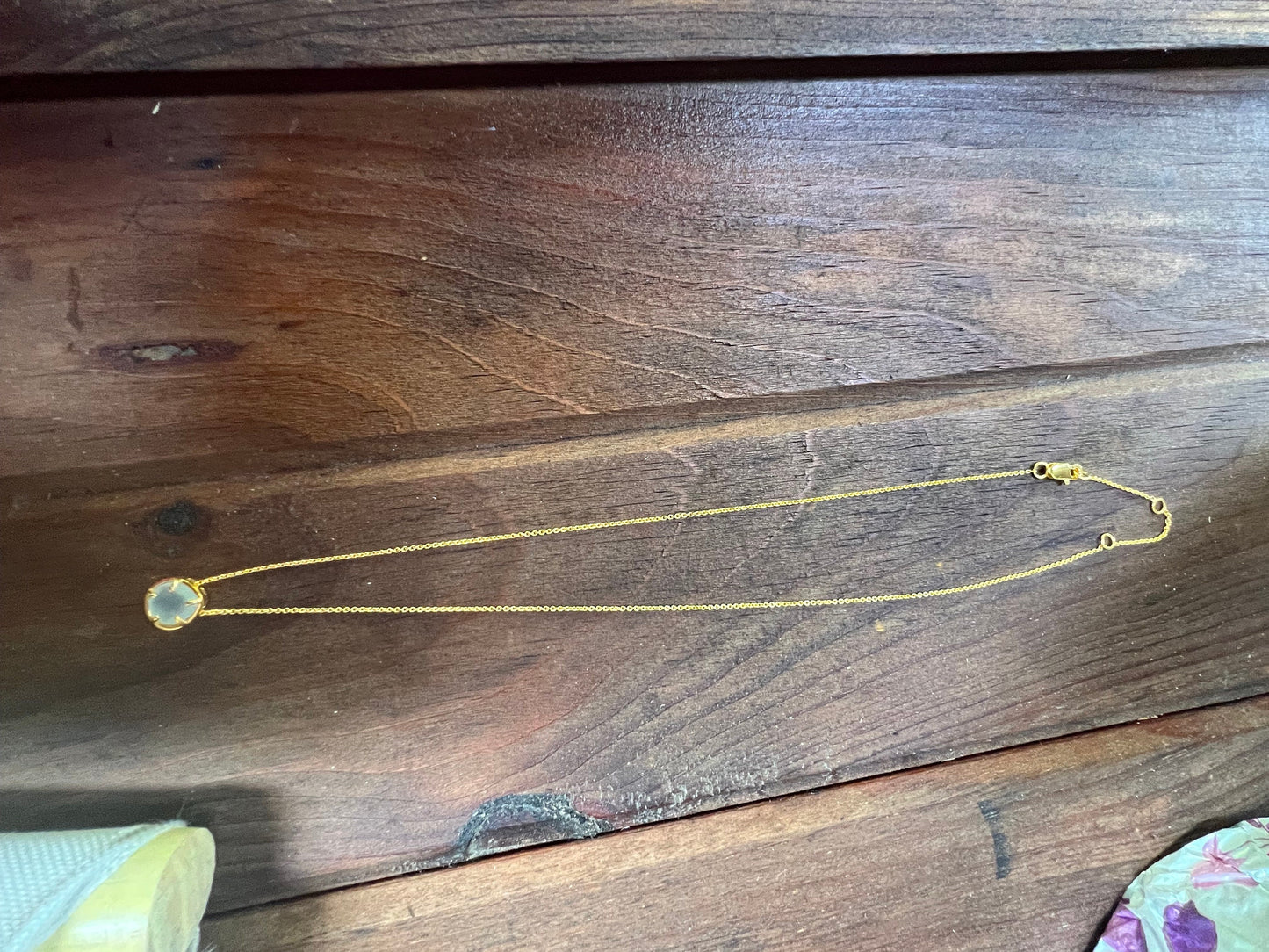 Pear-shaped Aqua Chalcedony Necklace 16-18”