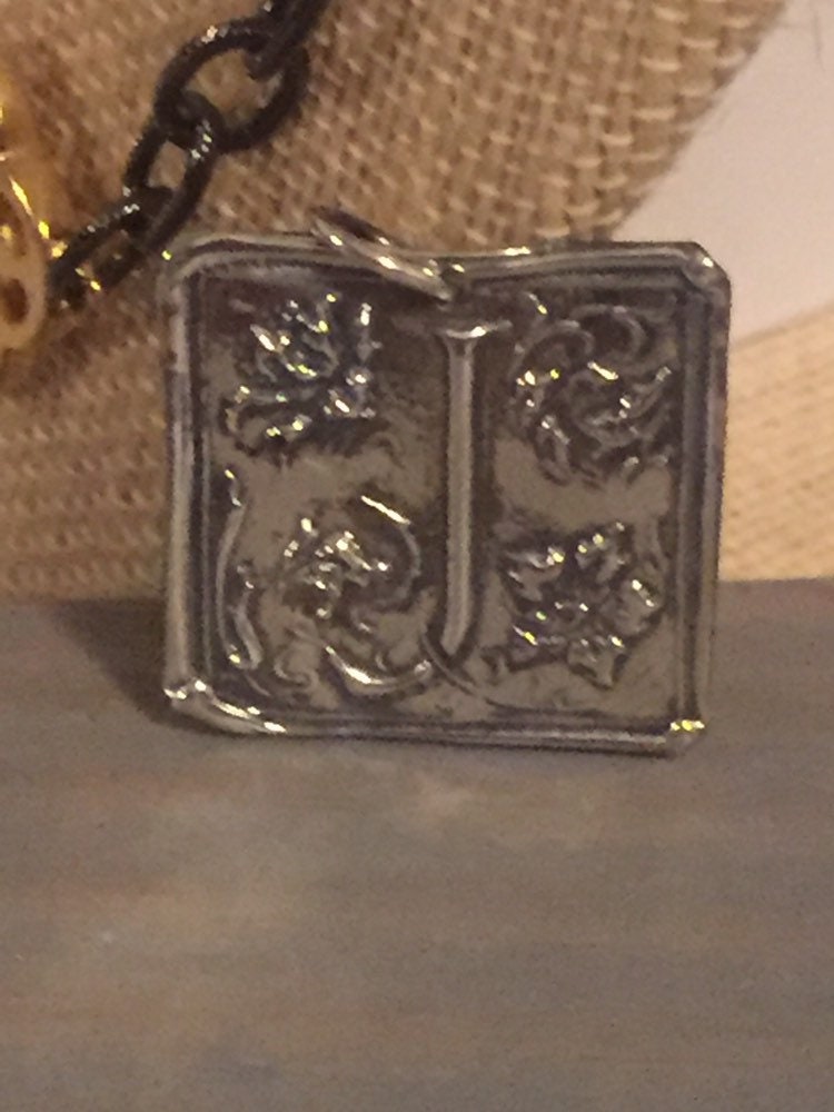 14 kt or 925 sterling silver Gold Pendant Choice Choose initial